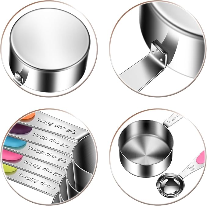 10-Piece Measuring Cups and Spoons Set, 304 Stainless Steel - Image 4