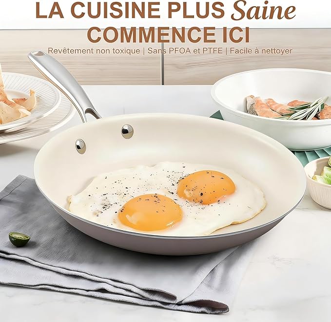 9.25 Inch Ceramic Nonstick Frying Pan - Image 7