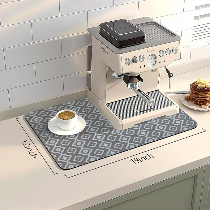 Bloss Dish Drying Mat, Fit Under Coffee Maker Machine/Kitchen Counter - Image 2