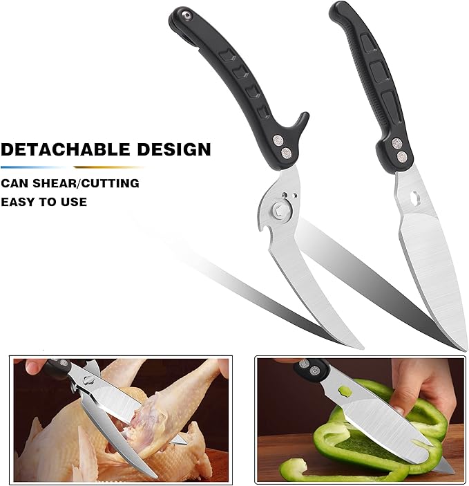 Poultry Shears Scissors Heavy Duty, Kitchen Shears, Separable easy to clean - Image 6