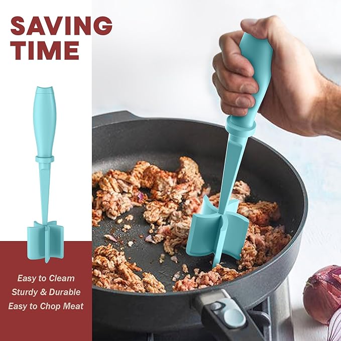 Meat Chopper, Upgrade Hamburger Smasher, Premium Heat Resistant Meat Masher - Image 4