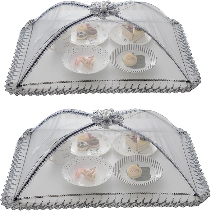 40cmx50cm Large Premium Pop-Up Mesh Screen Food Cover Tent Umbrella, Reusable by Wuyue+Hua