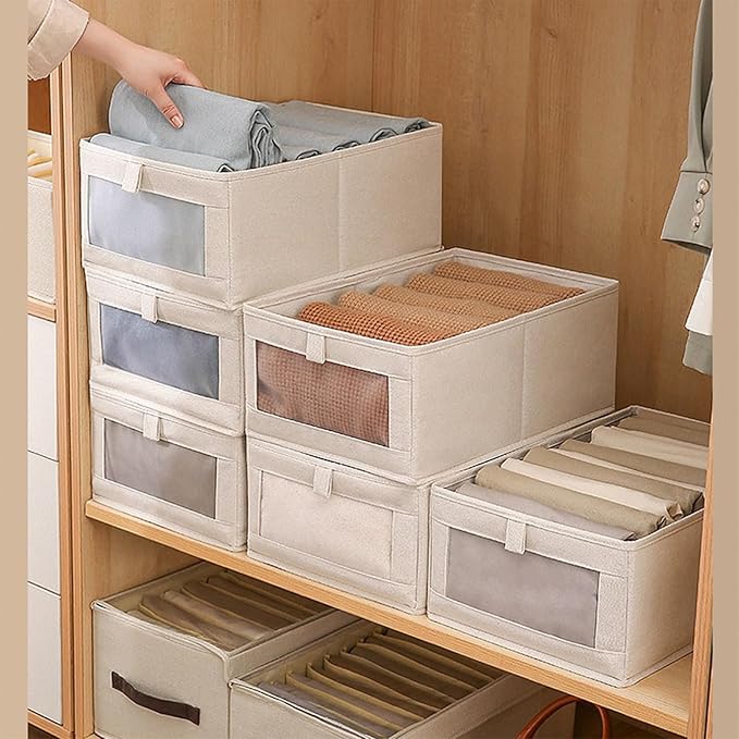 Linen Closet Organizers And Storage, 8 Pack Closet Storage Bins Linen Closet - Image 7
