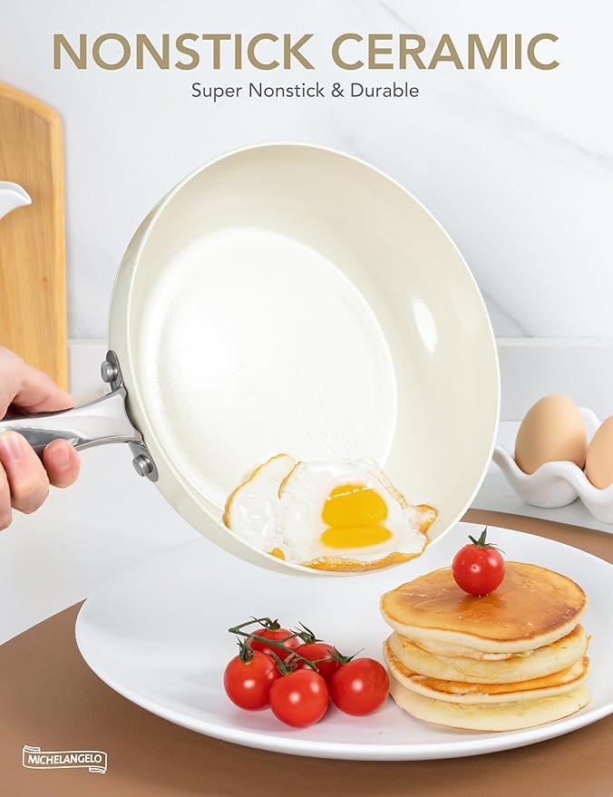 MICHELANGELO 12 Inch Frying Pan - Image 3