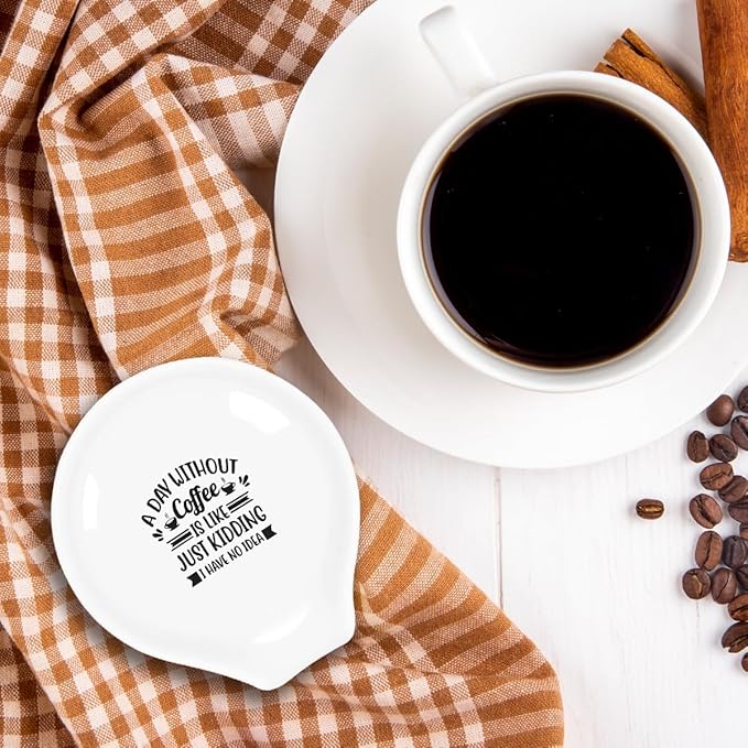 Funny Coffee Spoon Holder-Coffee Spoon Rest-Cafe Bar Station Accessories-A Day - Image 5