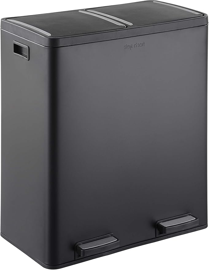 Step N' Sort The 18.5 Gallon Extra Large Capacity, Dual Trash and Recycling Bin by Step+N%27+Sort