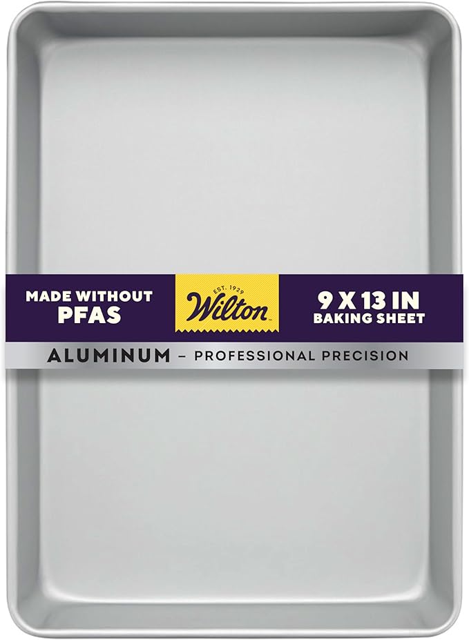 Wilton Aluminum 9x13 Inch Rectangular Sheet Pan, Made by Wilton