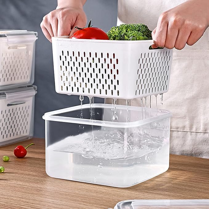 3Pack Fridge Food Storage Container Set - Image 3