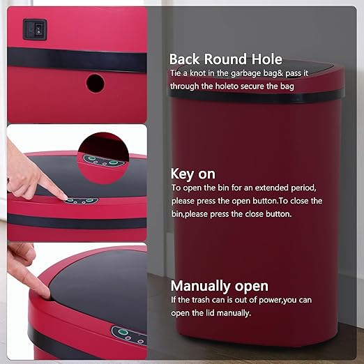 13 Gallon/50 L Kitchen Trash Can - Image 4