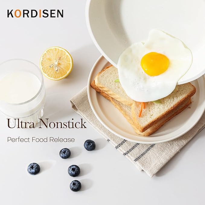 Kordisen Nonstick Ceramic Frying Pan, 11 Inch Ceramic Skillet, Healthy Non - Image 2