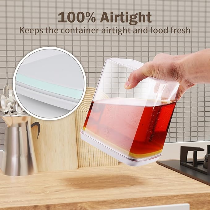 Melovom 12 Pcs Pop Food Storage Containers Airtight Food Storage Containers Set - Image 5