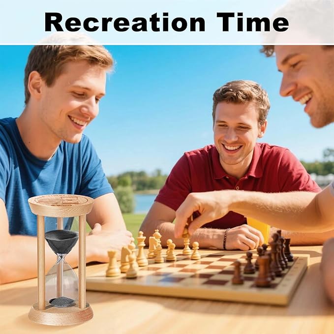 5 Minute Hourglass, 5 Min Wooden Sand Timer, Wood Sand Watch, Five Minute Mini - Image 6