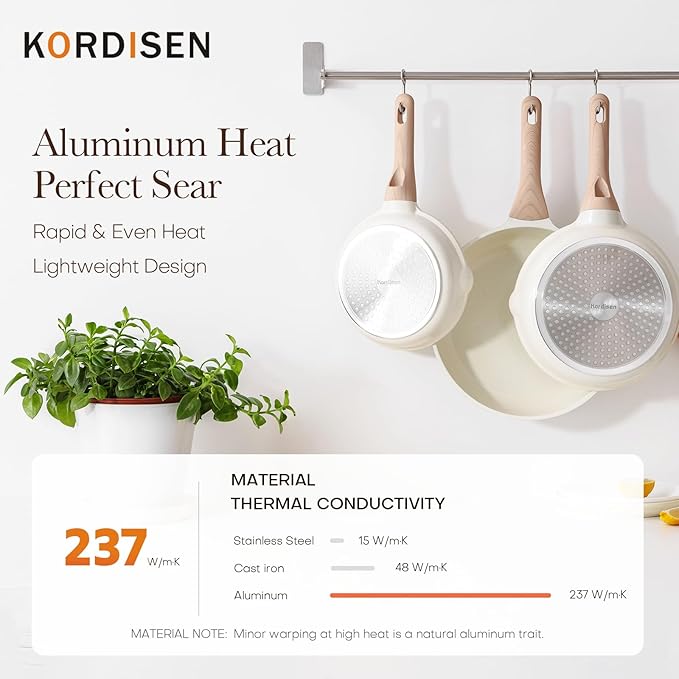 Kordisen Nonstick Ceramic Frying Pan, 11 Inch Ceramic Skillet, Healthy Non - Image 8