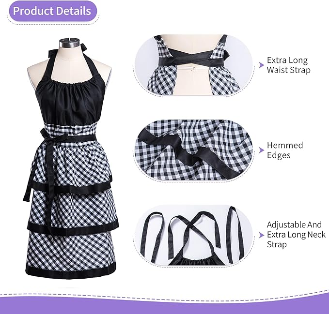 Lovely Flower Pattern Retro Aprons - Image 4