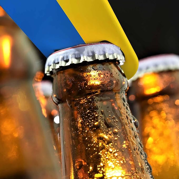 Ukraine Flag Stainless Steel Bottle Opener Yellow Blue Ukrainian Symbol Emblem - Image 4