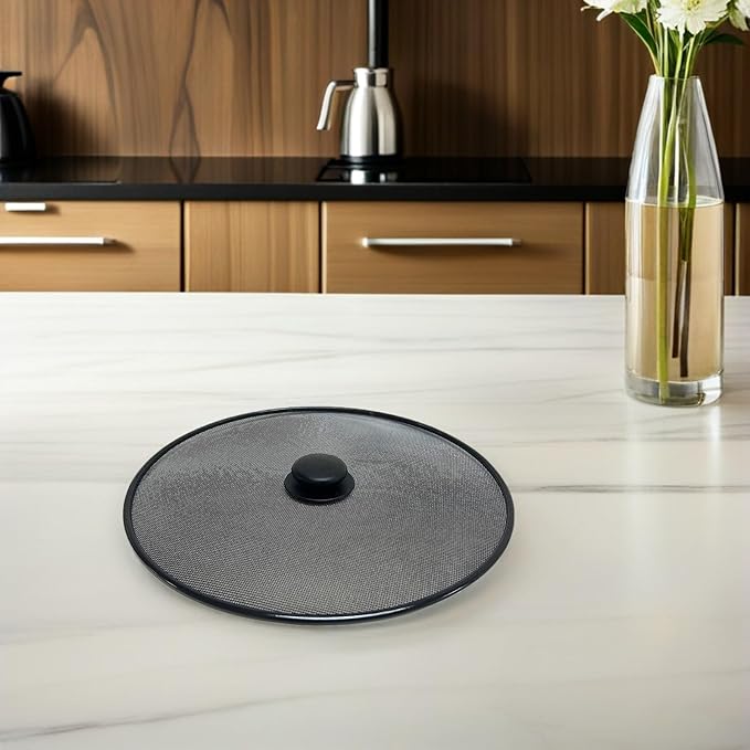 Amosfun Stainless Steel Mesh Splatter Guard Pan Lid Splatter Screen Cover - Image 4