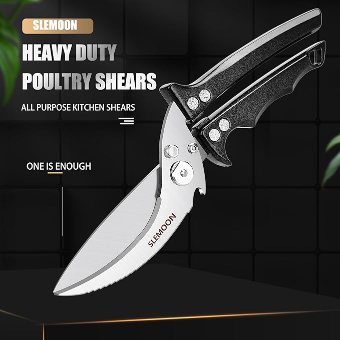 Heavy Duty Poultry Shears Meat Cutting Dishwasher Safe and Food Stainless - Image 2