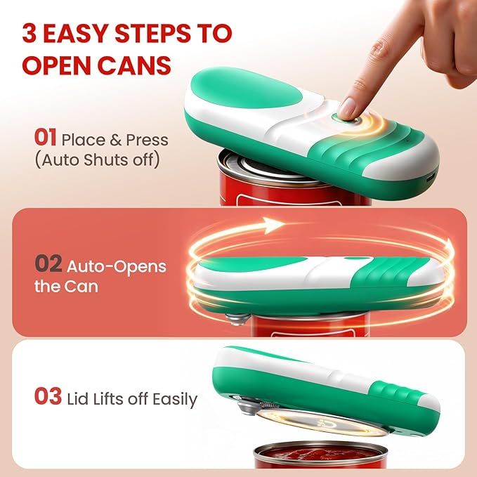 Electric Can Opener One Touch Fits All Can Sizes, Electric Can Openers - Image 6