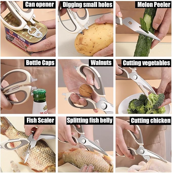 2 Pcs Heavy Duty Kitchen Shears - Image 6