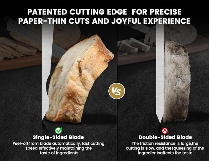 CoquusAid Bread Knife for Homemade Bread, 9 Inch Multifunction Serrated Knife - Image 2