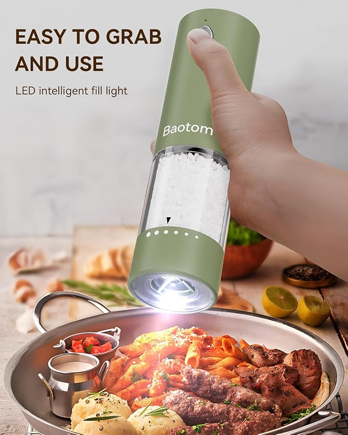 Electric Salt and Pepper Grinder Set - Image 5