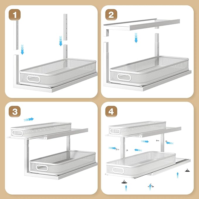 2-Pack 21.3 IN Depth Under Sink Organizer - Image 6