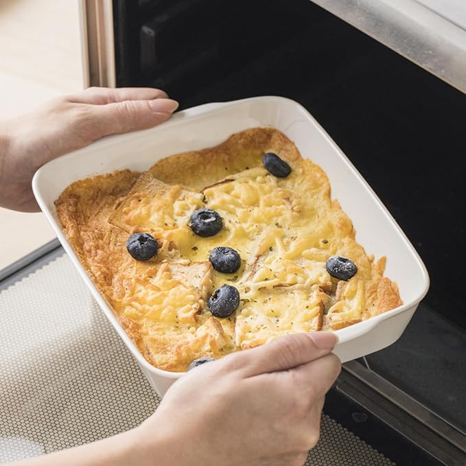 HOMBENE 3.3 QT Ceramic Baking Dish, Lasagna Pan - Image 4