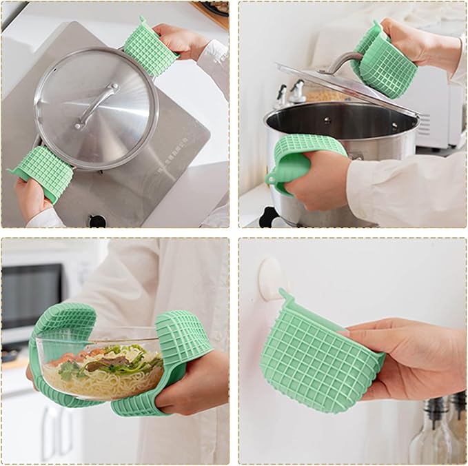 Mini Silicone Oven Mitts Set, Oven Mitts Heat Insulation, Oven Gloves - Image 5