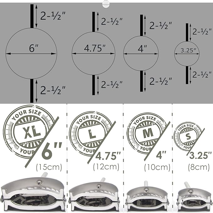 KAYCROWN 6 Inch Empanada Press, Stainless Steel Dumpling Maker Dough Cutter - Image 9