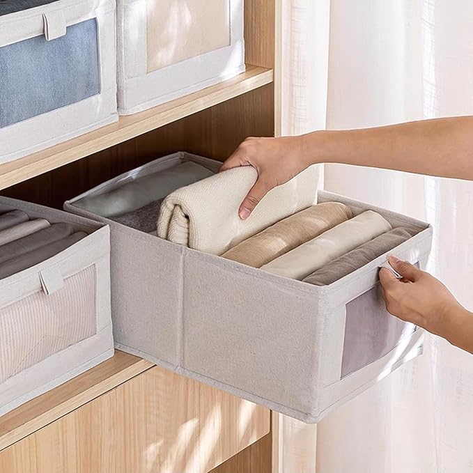 Linen Closet Organizers And Storage, 8 Pack Closet Storage Bins Linen Closet - Image 4