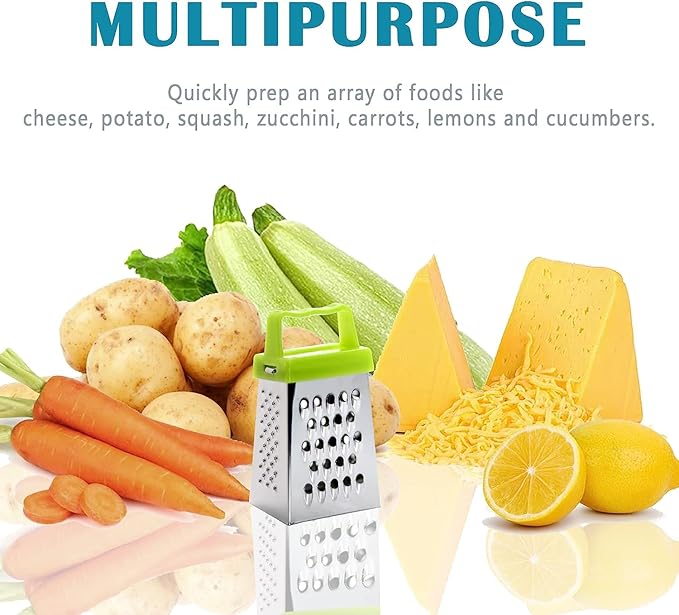 3Pcs Mini Cheese Grater, Professional Box Grater, Stainless Steel - Image 6