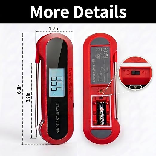 Professional 3X Faster 0.5sec Instant Read Meat Thermometer Digital, High - Image 7