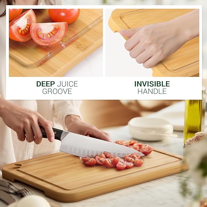 15 x 12 inch Bamboo Cutting Boards - Image 3