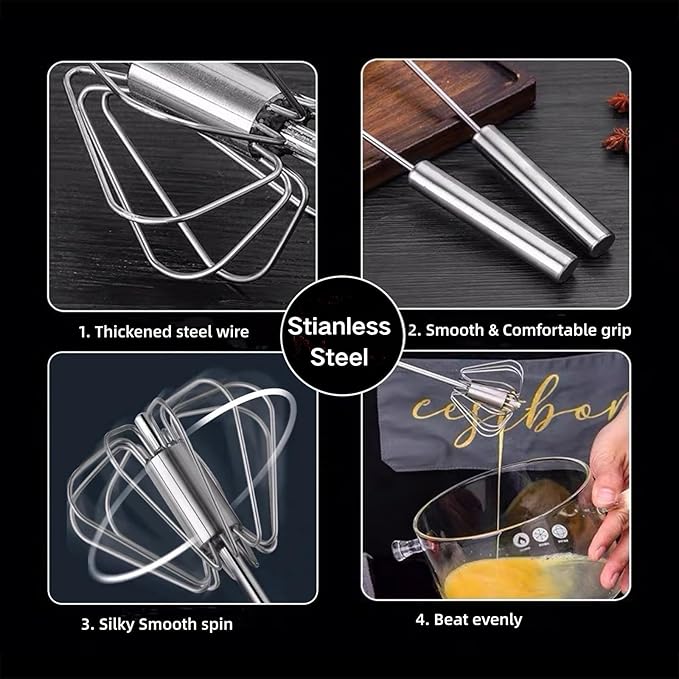 12 Inch Stainless Steel Egg Whisk - Image 8