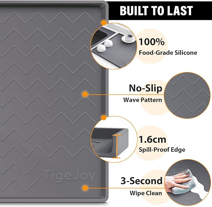 TigeJoy 31" x 22" Under Sink Mats - Image 4