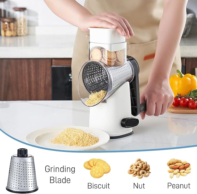 VEKAYA Rotary Cheese Grater Hand Crank - Image 7