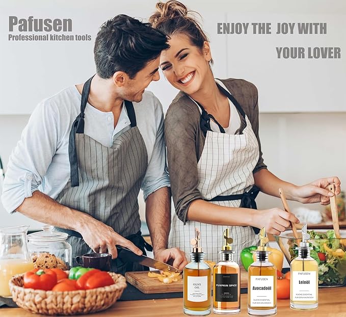 Pafusen 2 Pack Olive Oil Dispenser Bottle, 12 oz Oil Bottles - Image 7