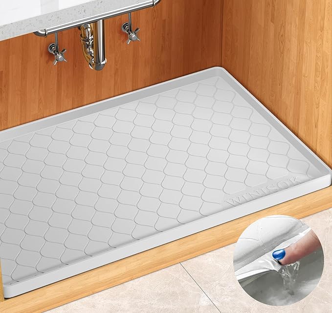 Winisok Silicone Under Sink Mat 28" x 22", kitchen Essentials and Gadgets by Winisok
