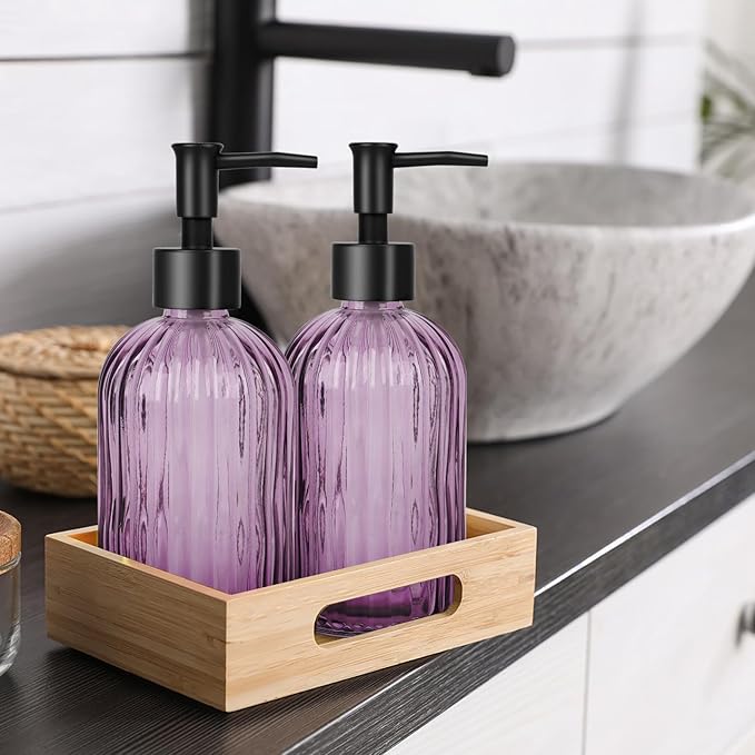 Glass Soap Dispenser with Plastic Pump, Hand Soap Dispenser - Image 5