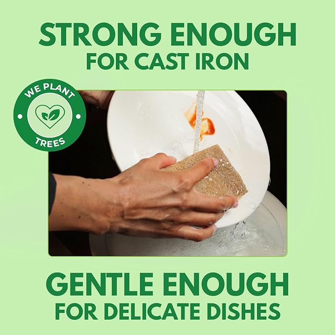 AIRNEX Natural Kitchen Sponges Pack of 18 - Image 3
