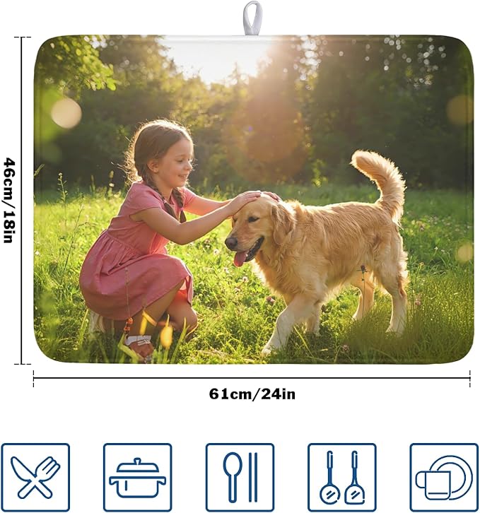 Customized Personalized Dish Drying Mat - Image 2