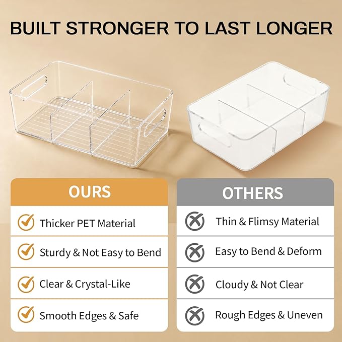 Mpotmiy 10 Pack Pantry Organizers and Storage, Fridge Organization and Storage - Image 9
