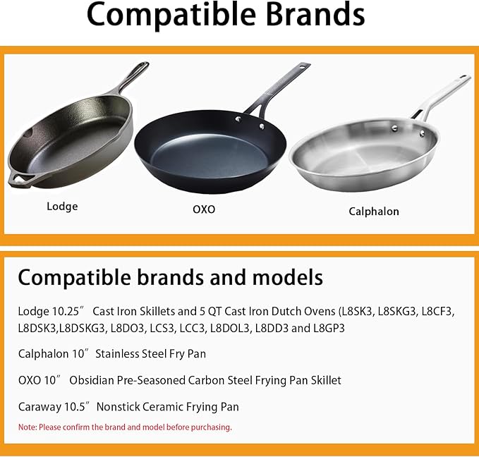 10 Inch Tempered Glass Lid Compatible - Image 3
