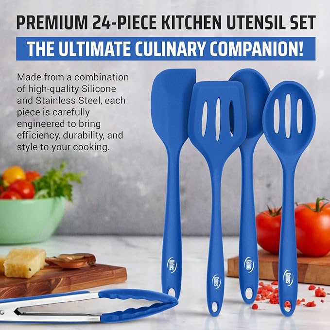 Kaluns Silicone Kitchen Utensils Set 24 Pcs Cooking Utensils Set - Image 3