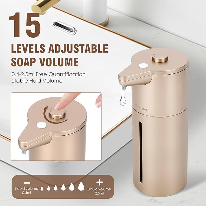 Automatic Soap Dispenser Touchless, Kitchen & Bathroom, Hands-Free, Adjustable - Image 2