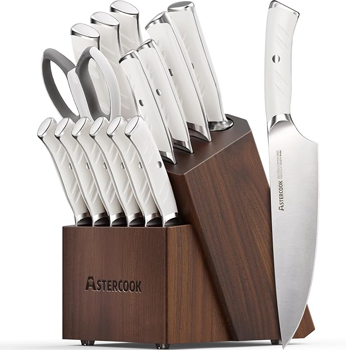 Knife Set, Astercook Kitchen Knife Set by Astercook