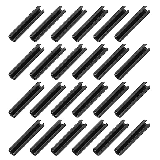 MECCANIXITY 25Pcs Slotted Split Roll Pins 3/10 Inch Dia. 1-3/5 Inch Length 65Mn by MECCANIXITY