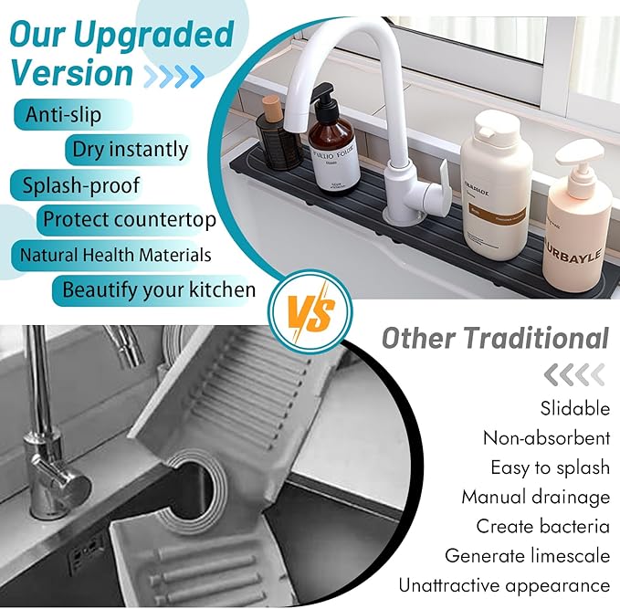 Stone Faucet Mat for Kitchen Sink - Image 6