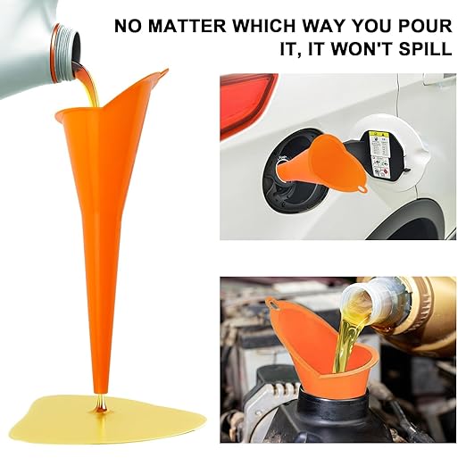 3-Pack Long-Neck Oil Funnels, Gas & Transmission Fluid - Image 4