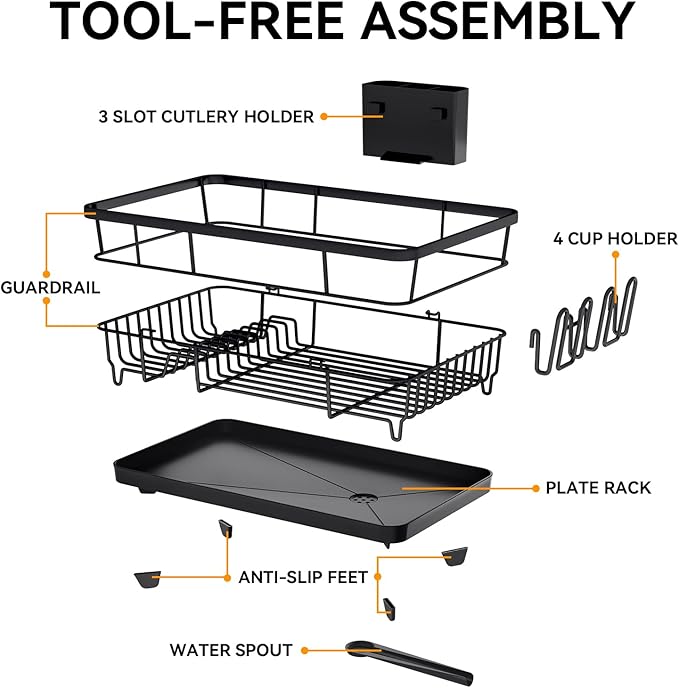 TOOLF Dish Drying Rack, Dish Racks - Image 7